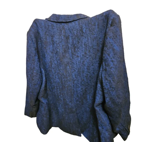 Jessica London Textured Blue Jacket - Picture 3 of 4